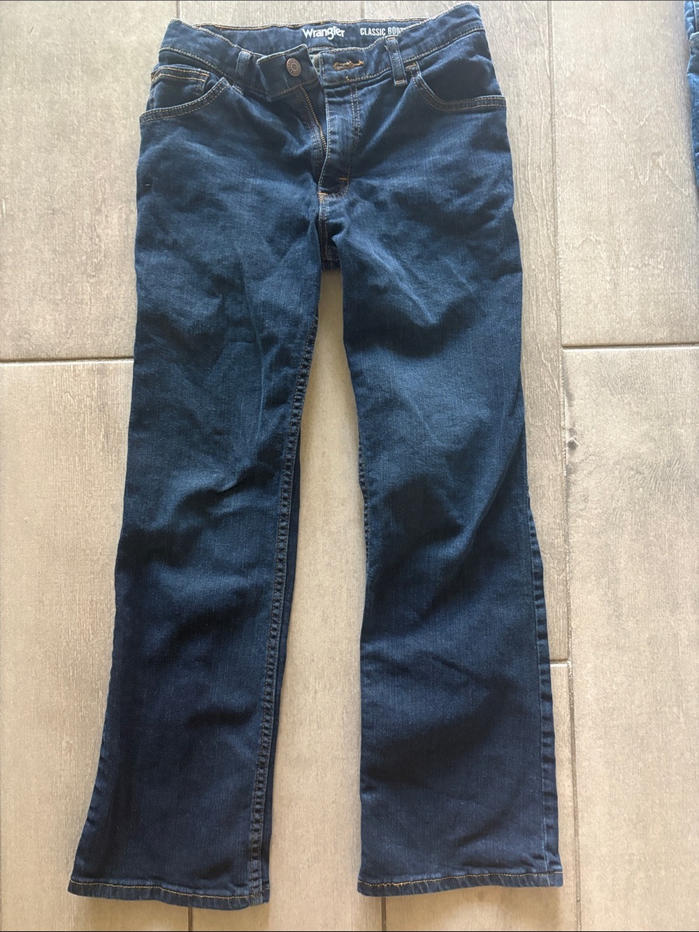 Wrangler Boys Navy Bootcut Jeans